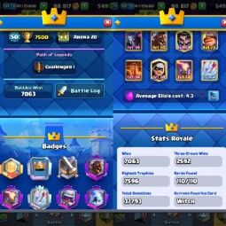 KT14✨LvL50✨(55Cards LvL14 || 5Cards LvL13)✨114Emotes✨4Tower Skins✨Free CN✨110Cards✨Q335 0